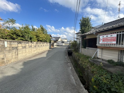 【前面道路含む現地写真】 | 上白川売地 | 落ち着いた住環境の前面道路！車通りも少なく安心です