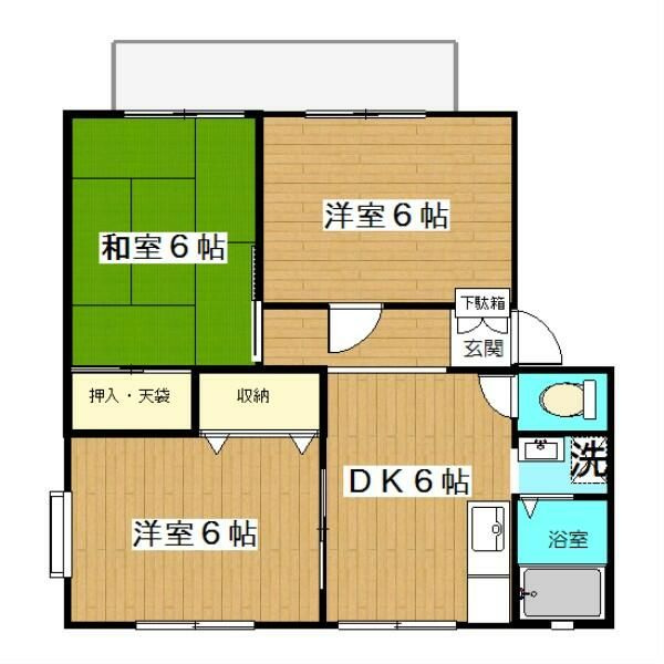 サンビレッジ綾瀬Ｂ棟の間取り