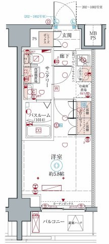 クレヴィスタ横浜の間取り