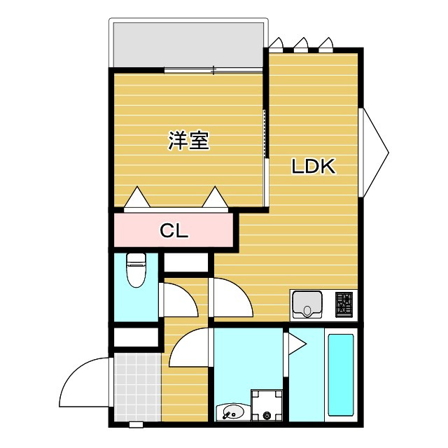 Chat Noir淡路の間取り