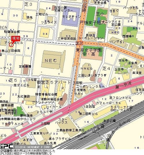 グランド・ガーラ三田の地図