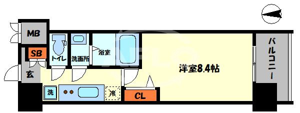 スプランディッド難波Ⅲ　大国小学校区の間取り|スプランディッド難波Ⅲ　間取り