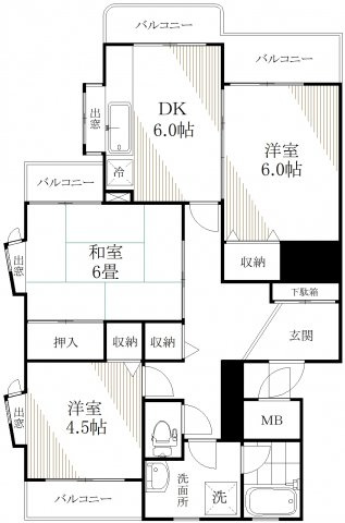 第二湯浅マンションの間取り