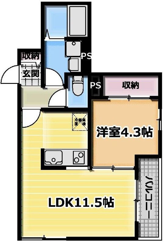 アリビオ五反野の間取り