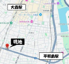 メゾン大森北の地図