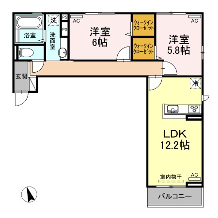 シエルコートの間取り