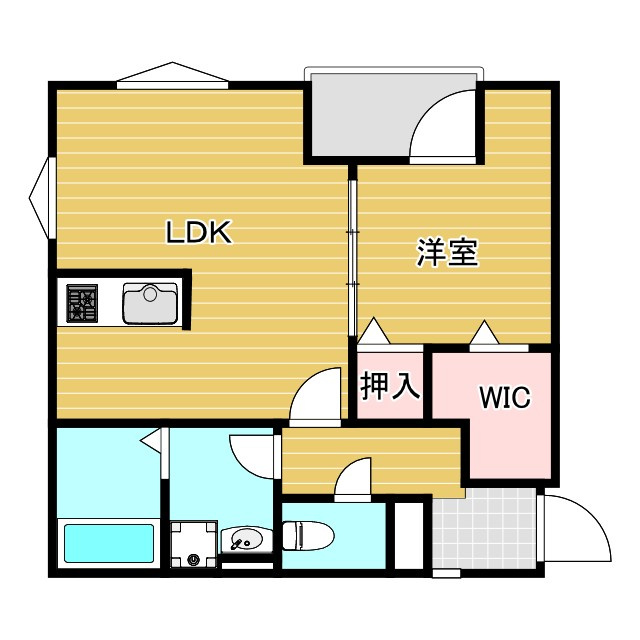 Chat Noir淡路の間取り