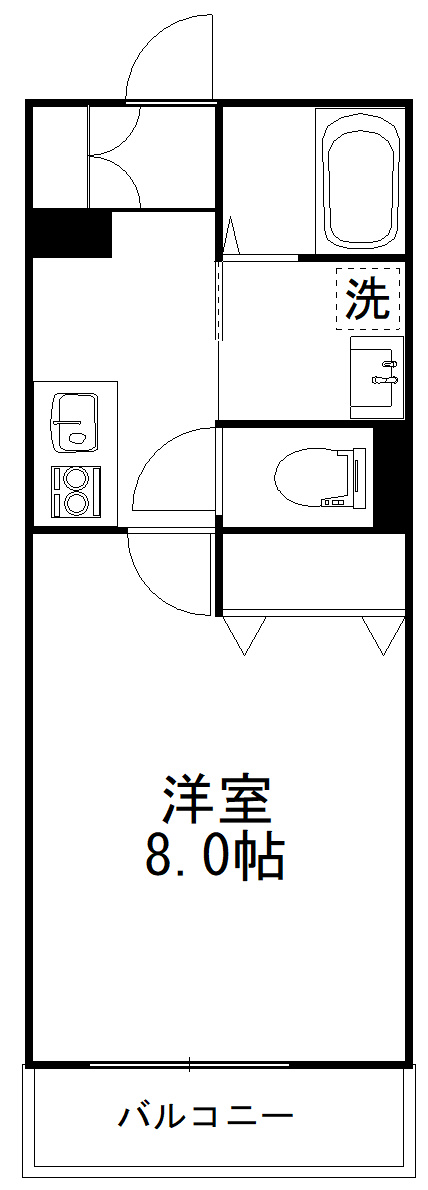 クオーレ薬円台Ⅲの間取り