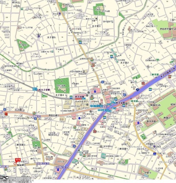 ダイヤアクティ三軒茶屋の地図