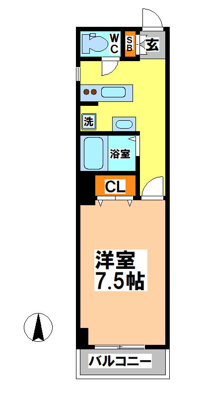 エルミタージュ下連雀の間取り