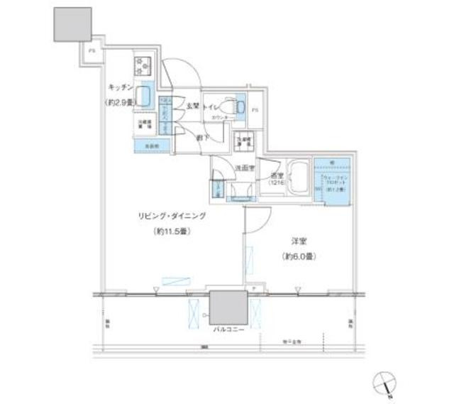 パークシティ柏の葉キャンパス　ザ・ゲートタワー　ウエストの間取り