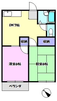 【間取り】 | ハイツ恵