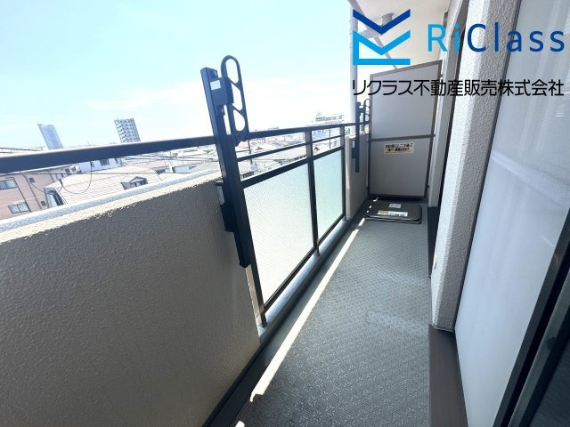 すまでらコーポ（オーナーチェンジ物件）のバルコニー|外からの目が気にならないバルコニーで洗濯物が干せます
