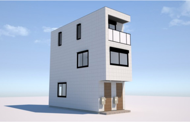（仮称）大井５丁目ヘーベルメゾンの外観パース|★耐震・耐火に優れた旭化成へーベルメゾン★