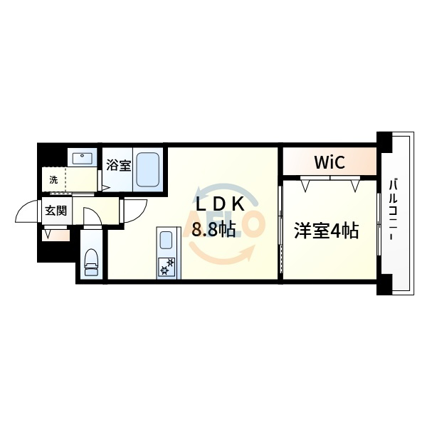 Cherry Blossom 五条通　五条小学校区の間取り|Cherry Blossom 五条通　間取り