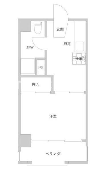 鶯谷マンションの間取り