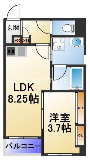 【間取り】 | コンフォート松ヶ枝Ⅰ