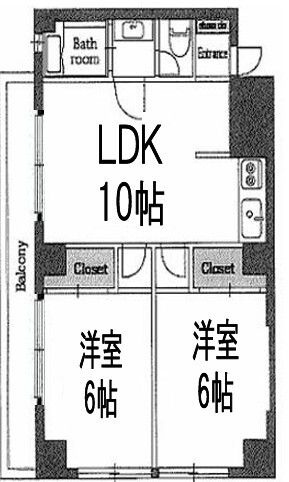 サクラハイツの間取り|間取りです。