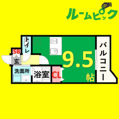プレサンス名古屋駅前　名古屋市賃貸　仲介手数料無料の間取り