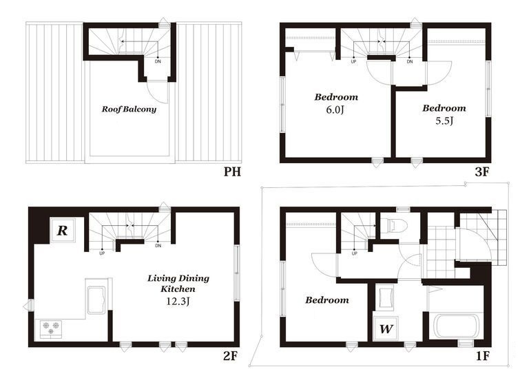 葛飾区白鳥三丁目戸建の間取り|間取りです。