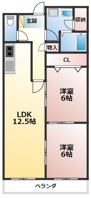 YFヒルズ宮山の間取り