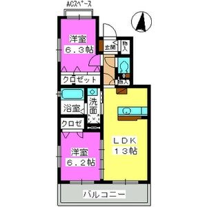 ラフィーネ【10,000円キャッシュバック対象物件】の間取り