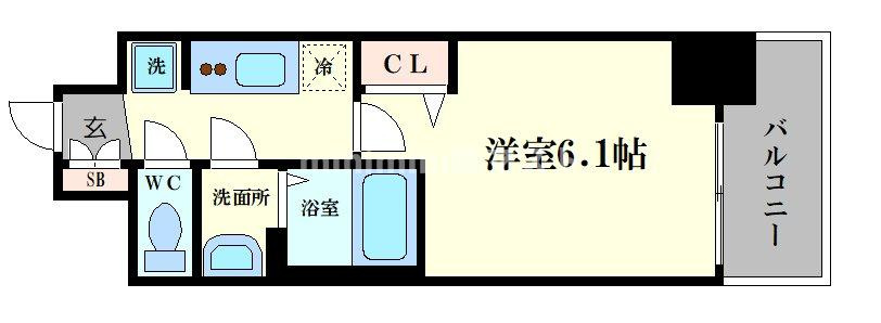 プレサンス南堀江ザセンスの間取り
