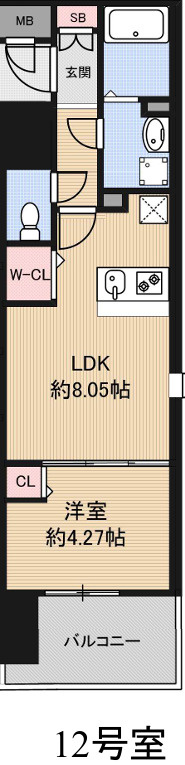 ラグゼ難波南の間取り|Luxe難波南　間取り