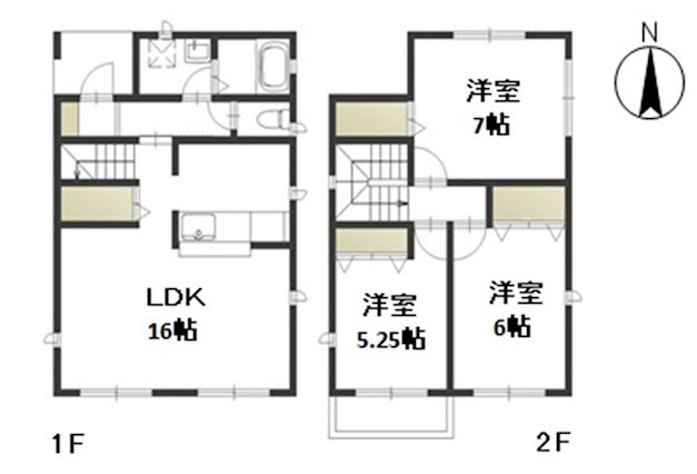 レジデンスラフィネ(A)の間取り