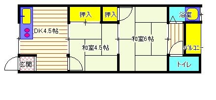 白百合荘の間取り