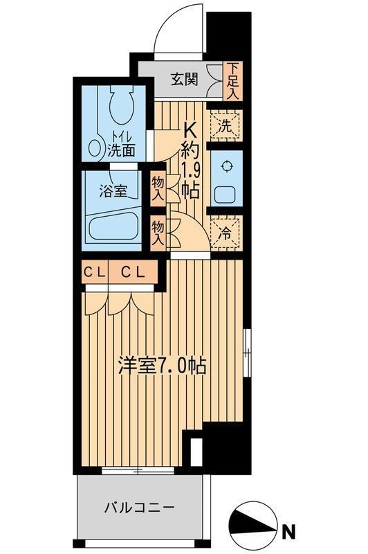 エコロジー東陽町プロセンチュリーの間取り
