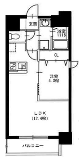Alivis北梅田の間取り