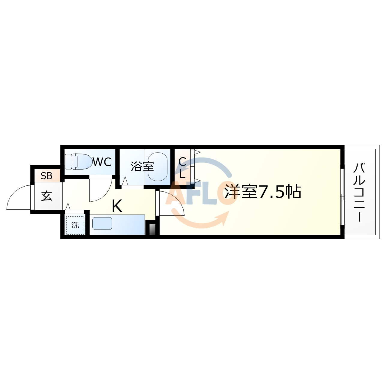 プレサンス中之島公園南の間取り|プレサンス中之島公園南　間取り