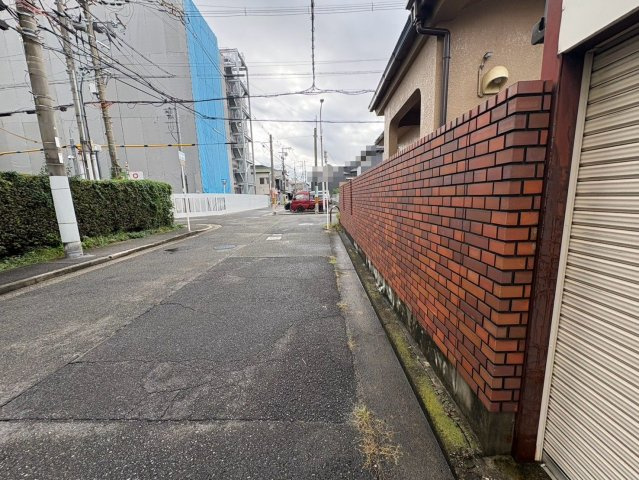 永代町２丁　売土地　全２区画の前面道路含む現地写真|前面道路約８ｍ！車の出し入れが楽々ですよ♪