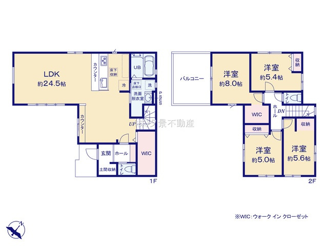 《仲介手数料無料》富士見市大字上南畑108-4新築一戸建てKEIAI TERRACEの間取り