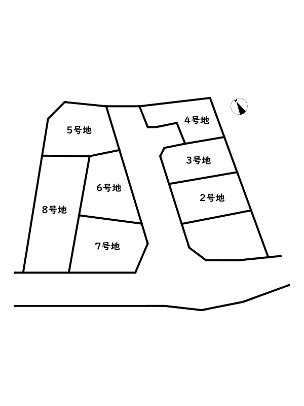 姫路市花田町小川/売土地の区画図