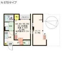 IMPERIAL　RESIDENCE塚本の間取り