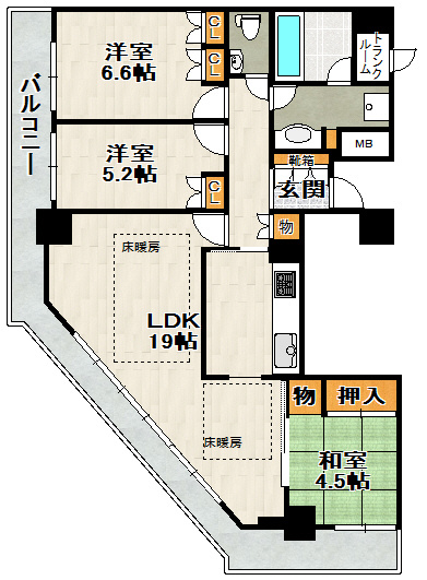 ザ・宝塚タワーの間取り