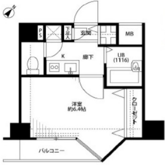 プレール・ドゥーク水天宮Ⅱの間取り
