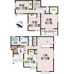 うるま市勝連平安名469番（全3棟）の間取り|A号棟　3290万円