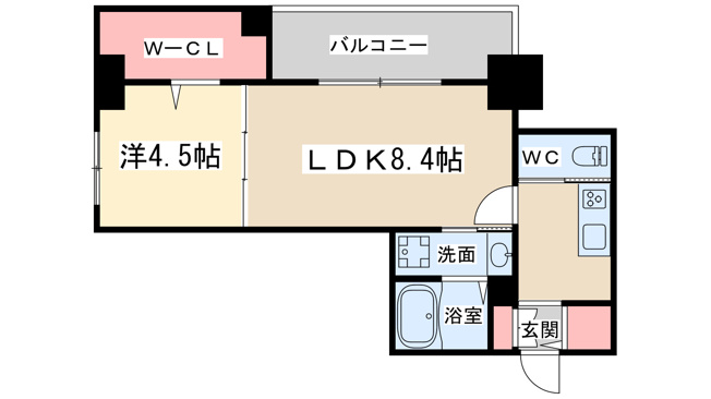 【間取り】 | ヴィルブーケ天満橋