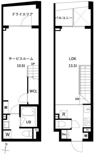 ＪＭＦレジデンス世田谷三宿の間取り