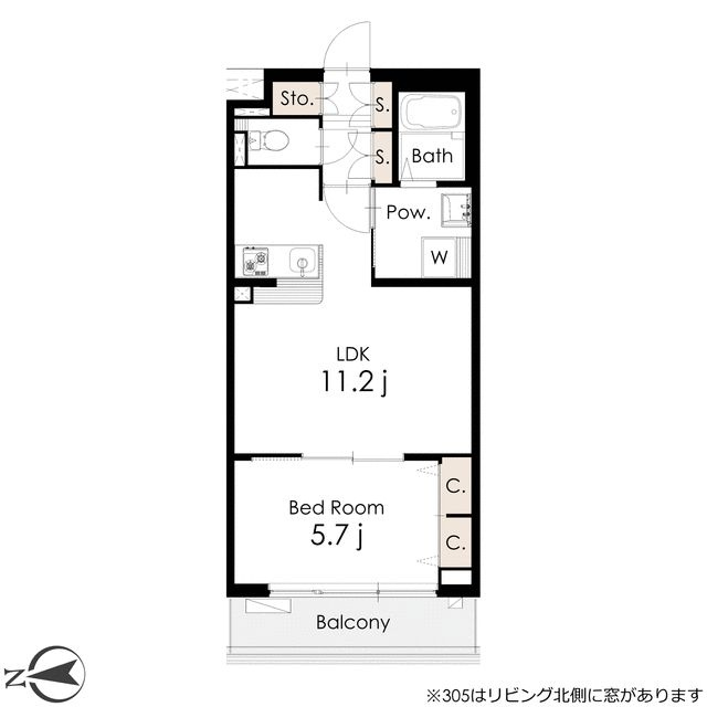 シャレー自由が丘カワベ第１６の間取り