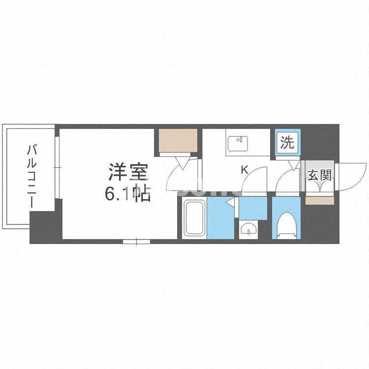 エスリードレジデンス大阪福島イーストの間取り