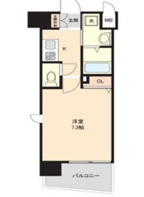 リヴィアス難波エアリーの間取り