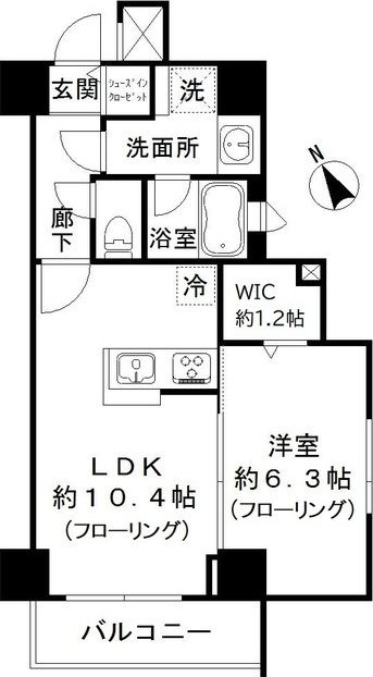 ルシェーヌ恵比寿の間取り