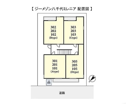 ジーメゾン八千代ミレニアの区画図