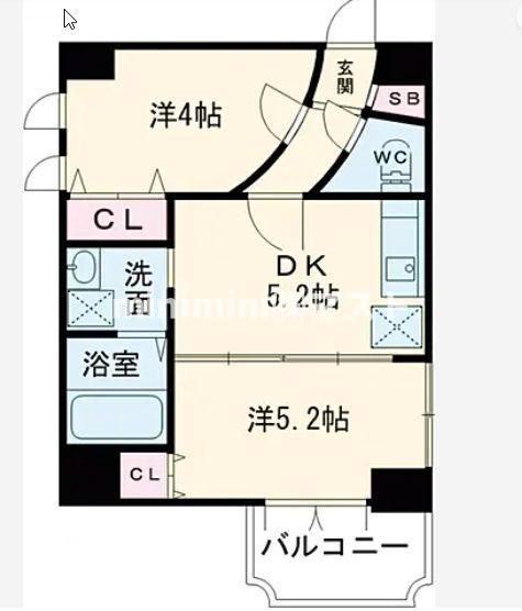 アリスマナーガーデン四天王寺の間取り
