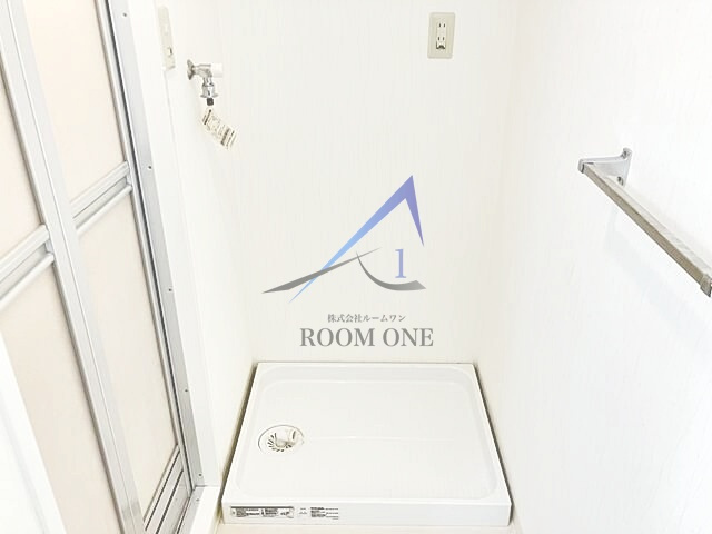 ハイブリッジクリニックマンションの設備|洗濯機置き場です。
