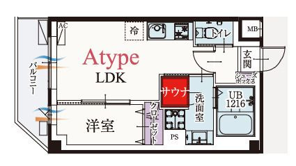 b’CASA新小岩の間取り